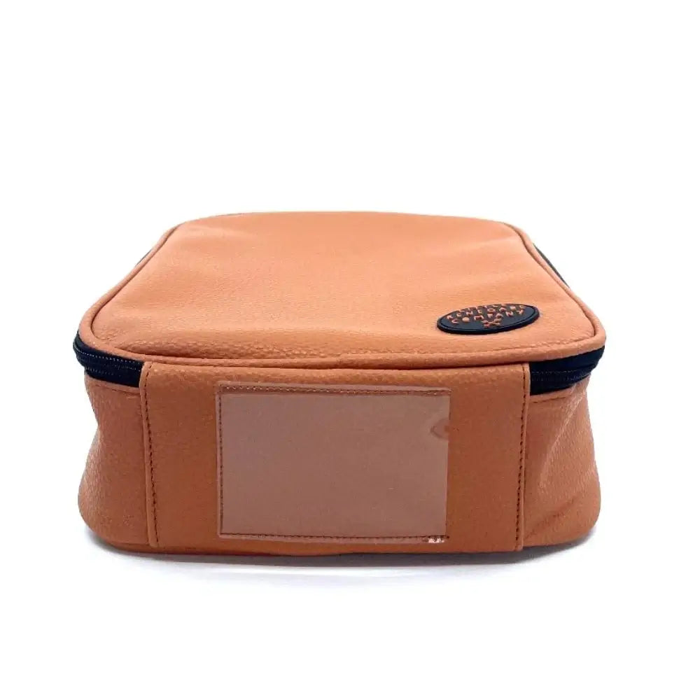 Belted Distressed utility leather lunch box bag - Nyet Jewelry