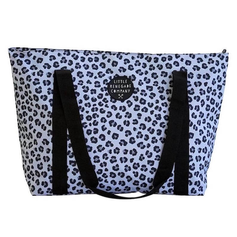 Snow Leopard Nappy Tote Bag - Lulu Babe