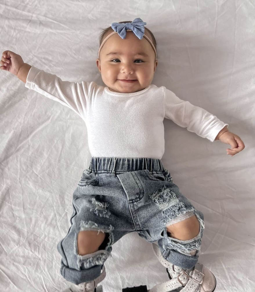 Distressed Baby Jeans  Stylish Denim for Your Little Trendsetter