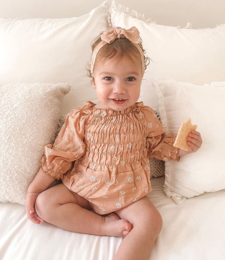 Boho romper discount baby girl