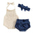 Scarlett Denim Halter Set | Baby Girl Outfit (0-2 Years) - Lulu Babe