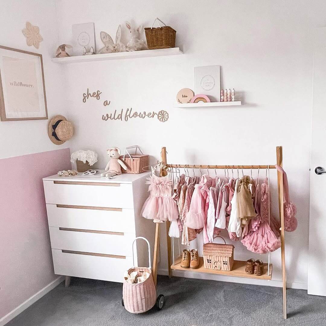 "She's a Wildflower" wooden nursery sign