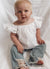 Skye Denim Toddler Set | Blue Jeans & White Off Shoulder Top for Girls - Lulu Babe