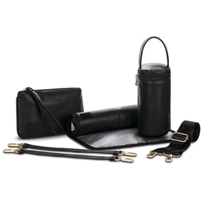 Sofia Faux Leather Nappy Bag | Nappy Backpack - Lulu Babe