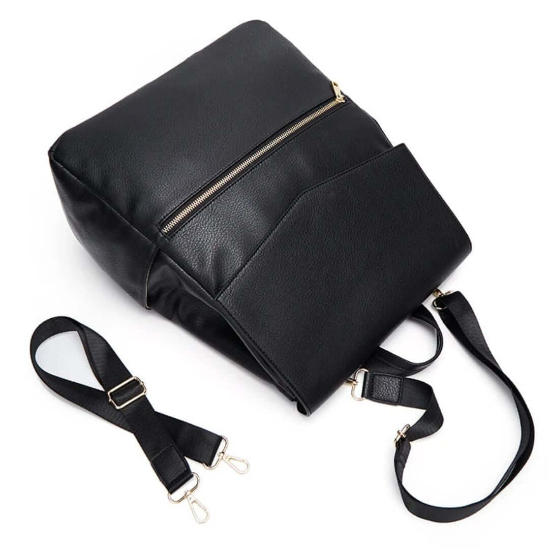 Soho Nappy Backpack | Stylish Vegan Leather Nappy Bag - Lulu Babe