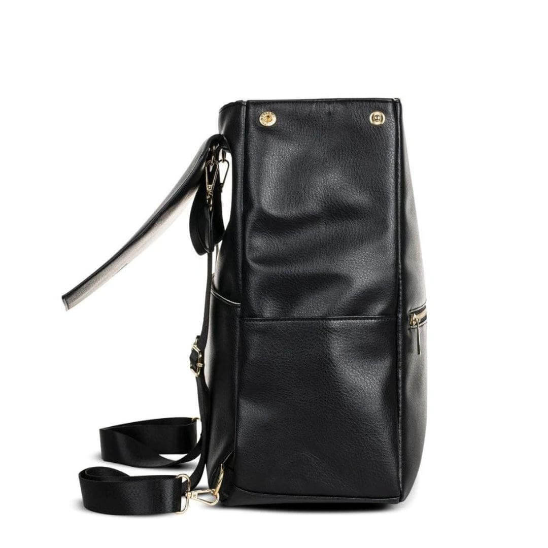 Soho Nappy Backpack | Stylish Vegan Leather Nappy Bag - Lulu Babe