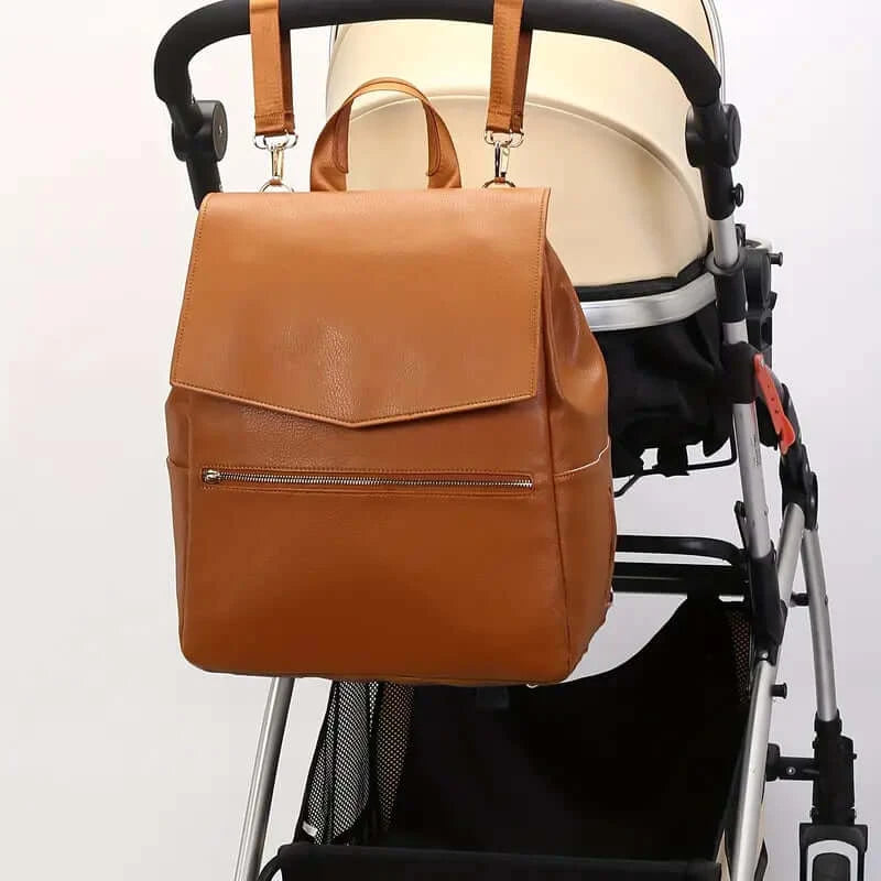 Soho Nappy Backpack | Stylish Vegan Leather Nappy Bag - Lulu Babe