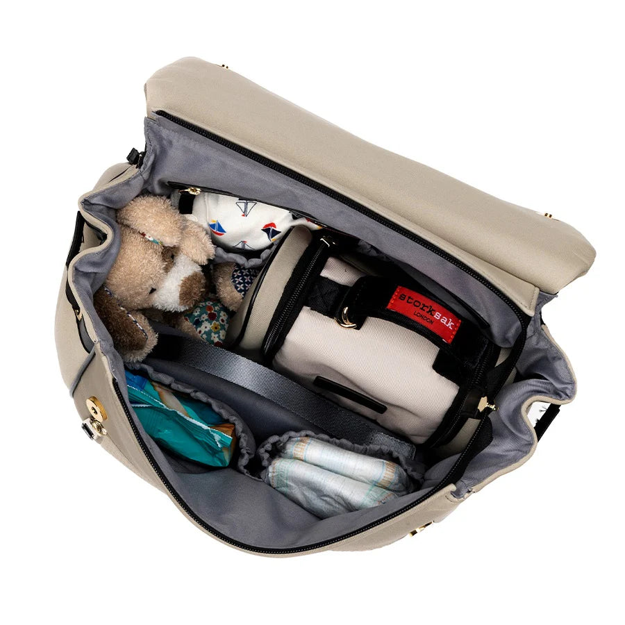 Storksak St James Scuba Nappy Bag - Taupe