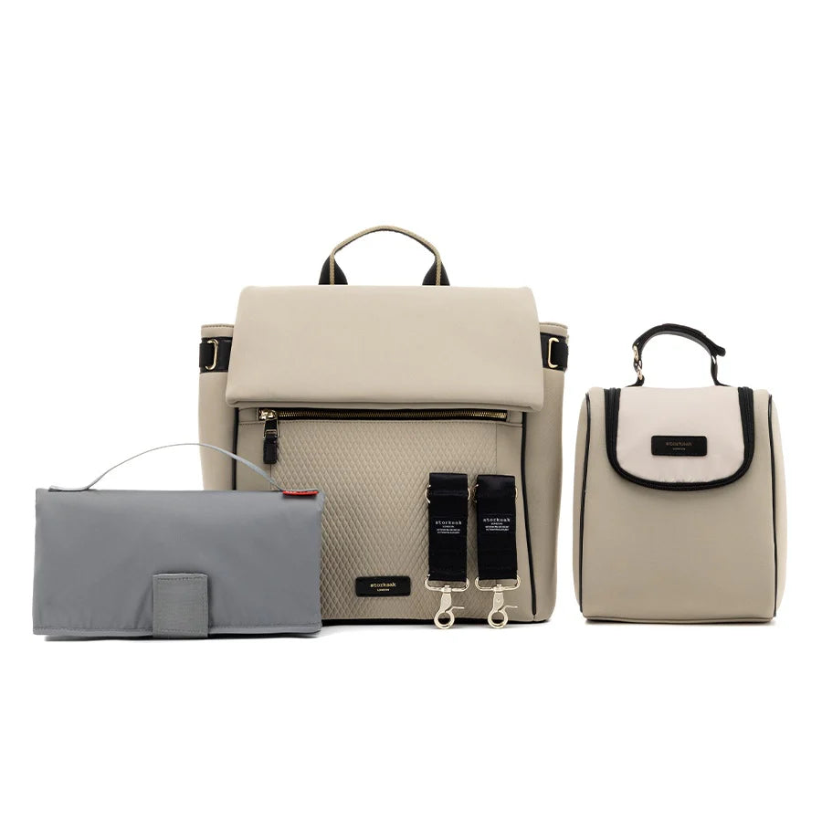 Storksak St James Scuba Nappy Bag - Taupe