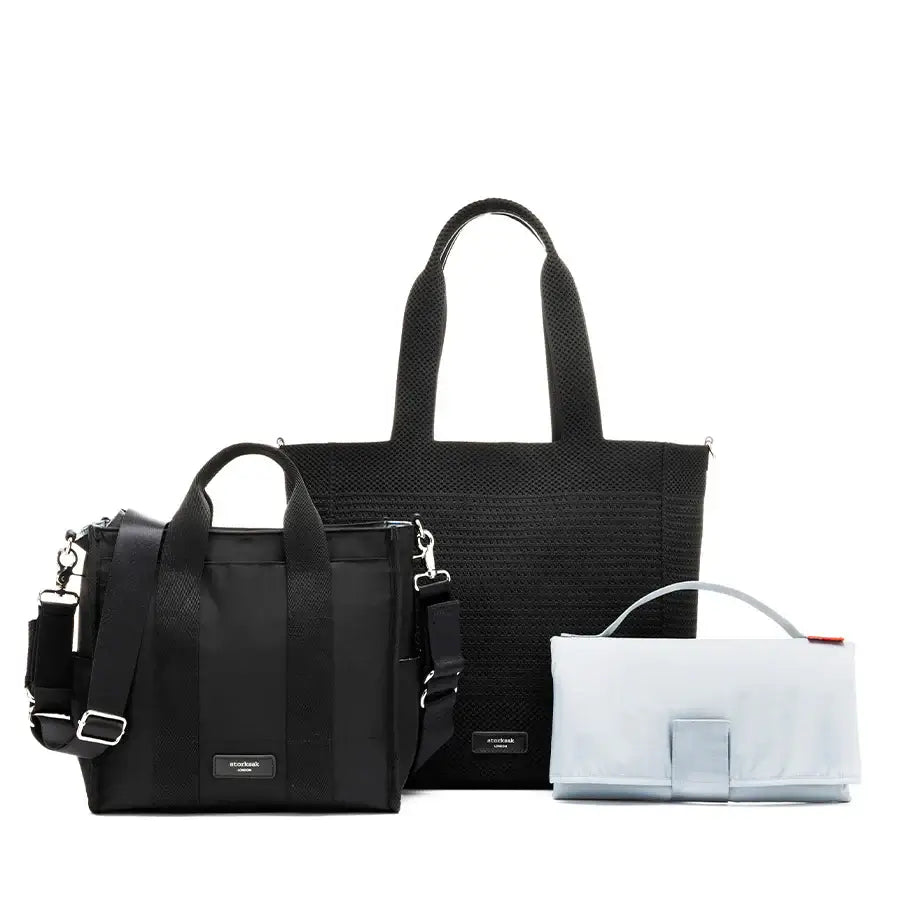 Storksak Thea Tote, lightweight nappy bag and changing mat set