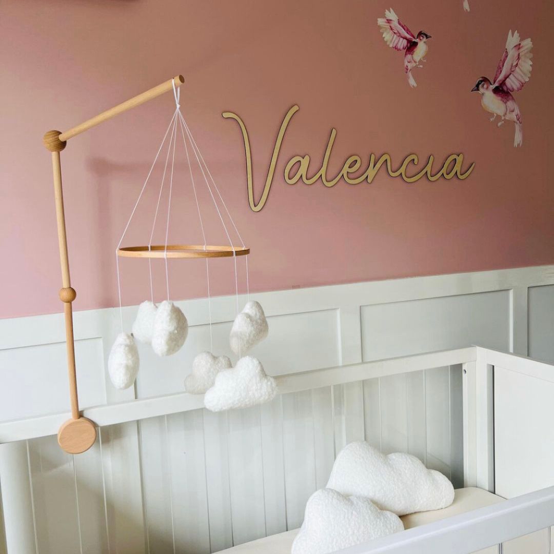 Personalised Wooden Name Sign in baby nursery  - Lulu Babe