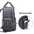 Urban Nappy Backpack showcasing side tissue pocket for easy access and convenience.