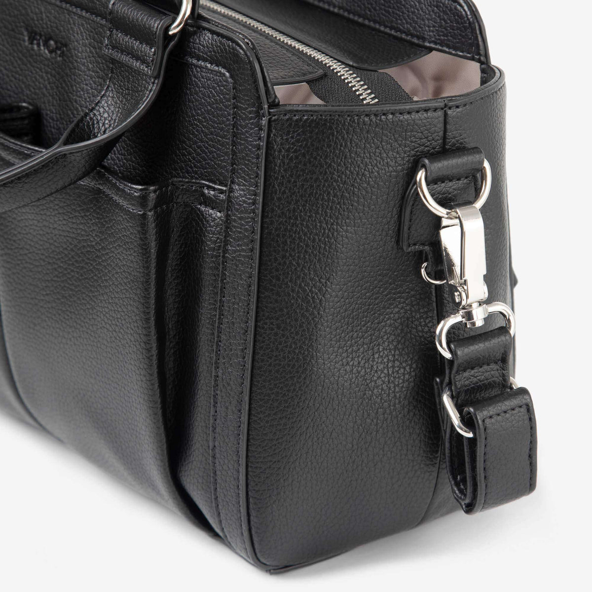 VANCHI Amelia Convertible Pram Caddy Black | Shoulder Bag & Pram Organiser
