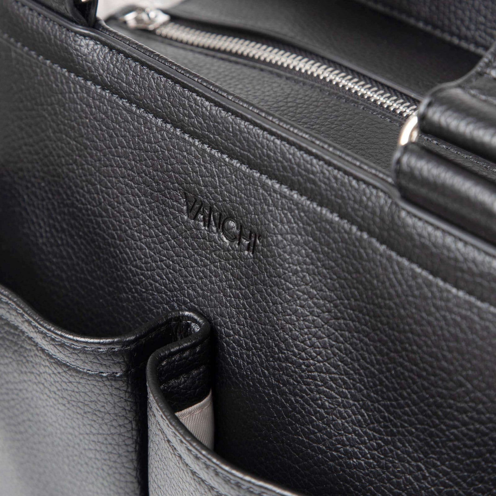 VANCHI Amelia Convertible Pram Caddy Black | Shoulder Bag & Pram Organiser