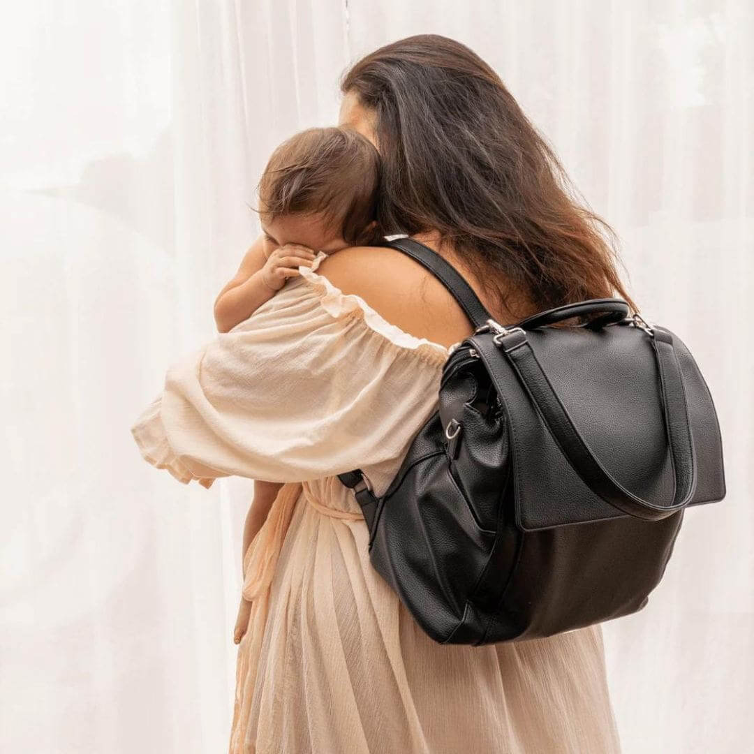 VANCHI Emmy Nappy Backpack | Vegan Leather Baby Bag - VANCHI