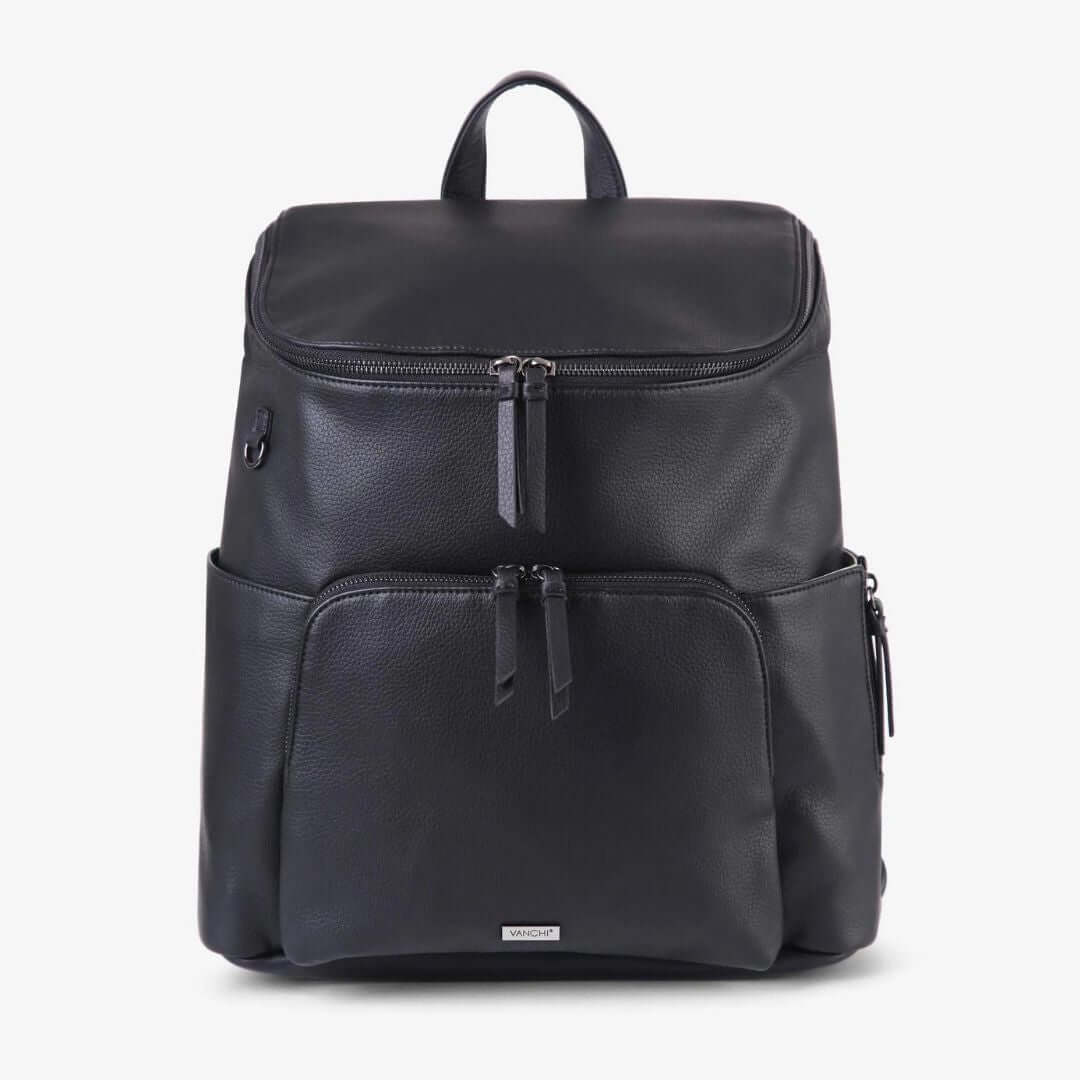 VANCHI Frankie Everyday Nappy Backpack | Vegan Leather - VANCHI