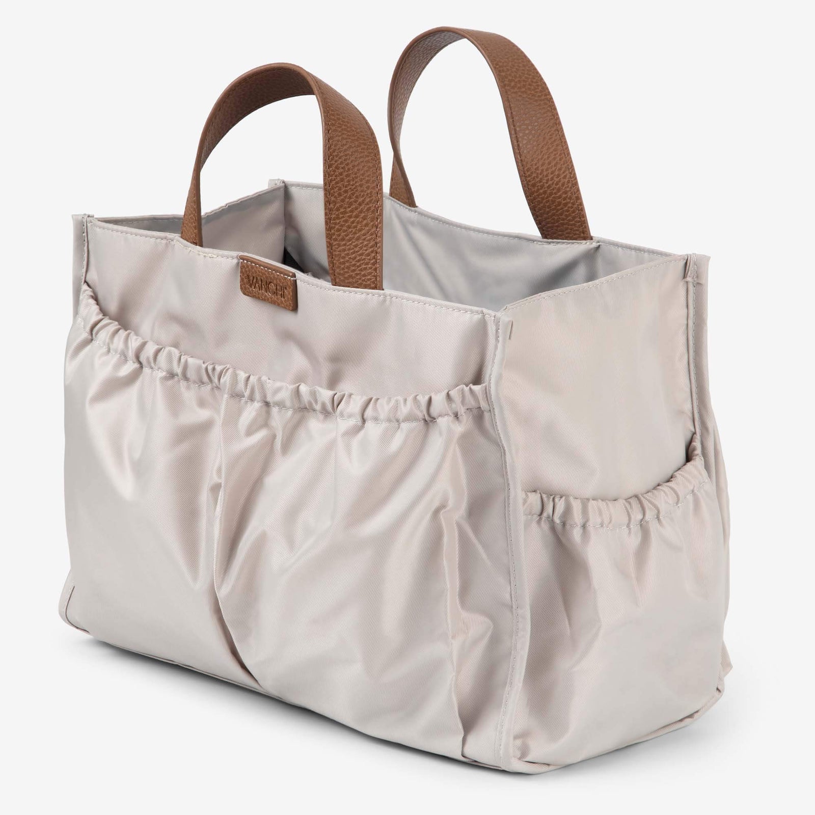 VANCHI Ida Nappy Tote & Organiser - Tan