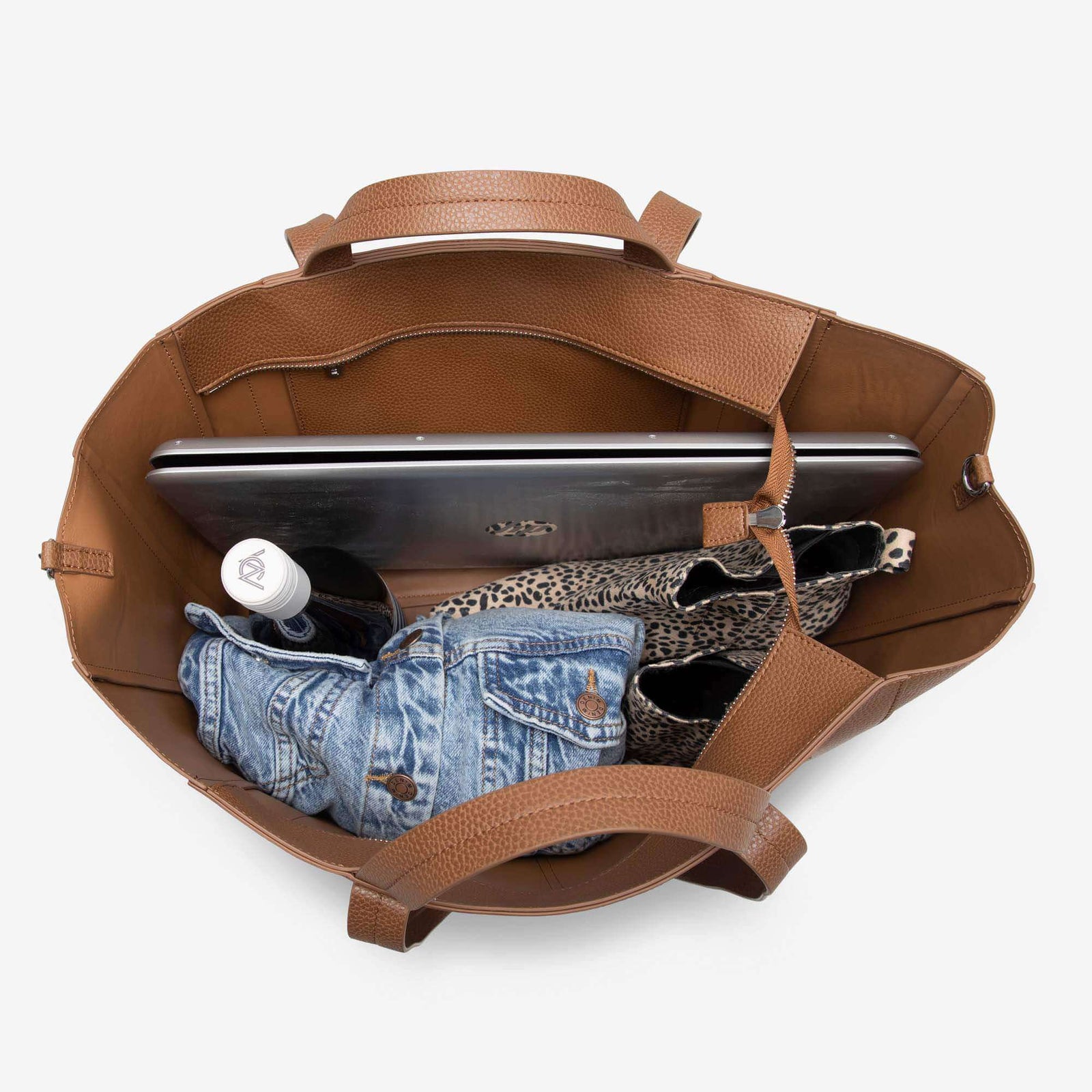 VANCHI Ida Nappy Tote Tan - Stylish and Functional Baby Bag