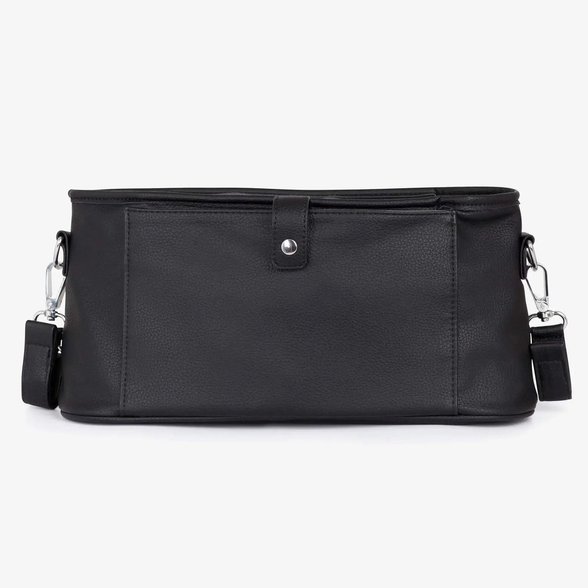 VANCHI Pram Caddy Black | Stroller Organiser with Free Pram Clips