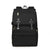 Black unisex Vienna Nappy Backpack with insulated bottle pockets and changing mat, lightweight baby backpack for parents.