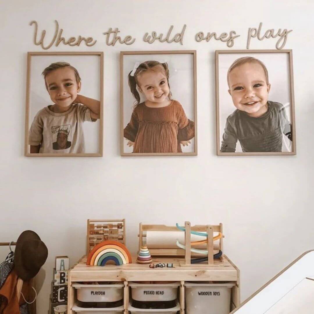 Where the Wild Ones Play Wooden Wall Script