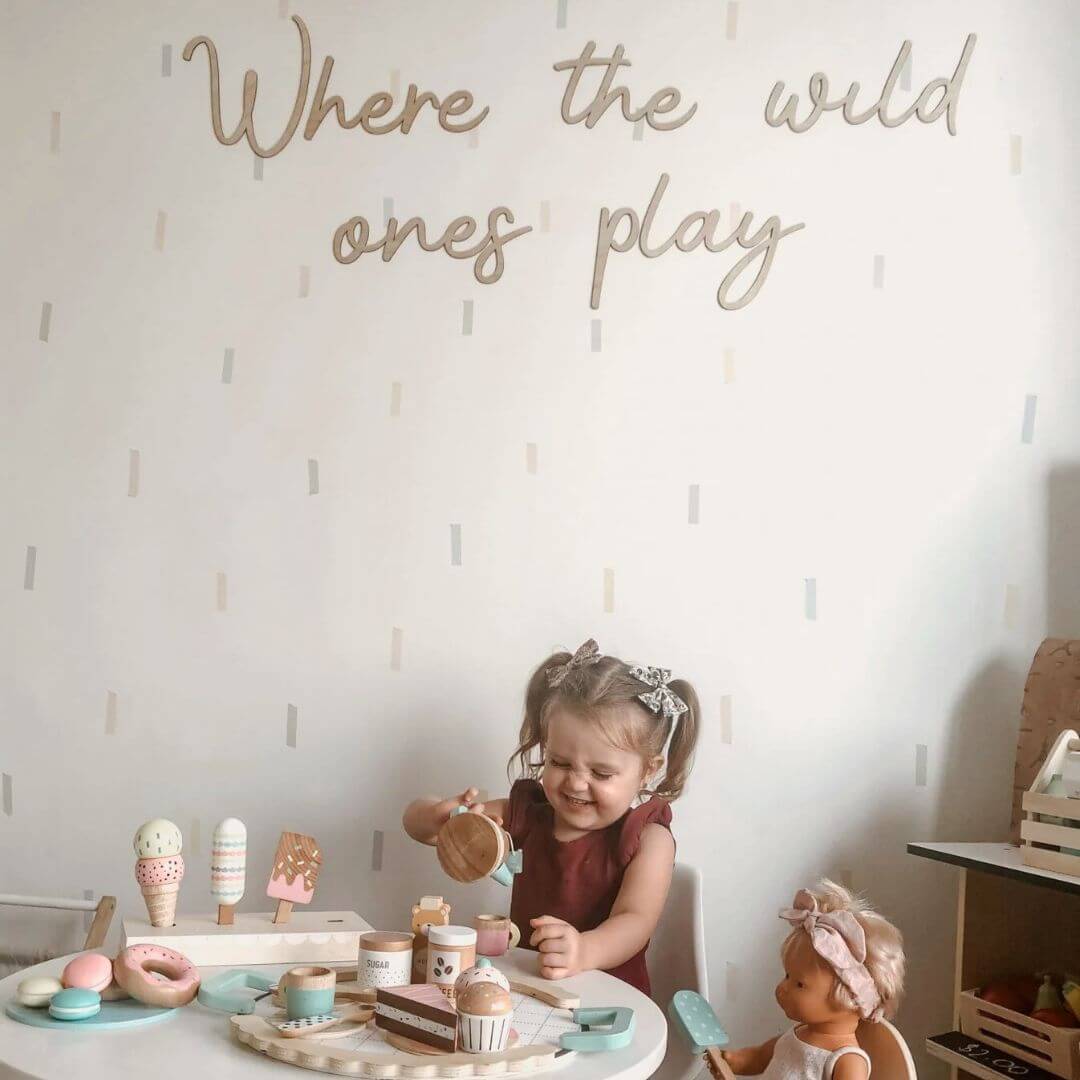 Where the Wild Ones Play Wooden Wall Script