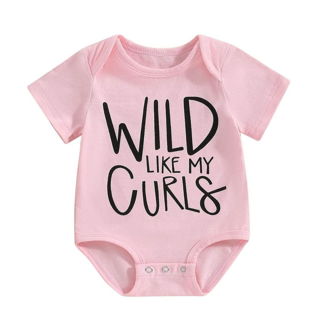 Wild Like My Curls Romper | Baby Romper for Curls & Wild Spirits - Lulu Babe