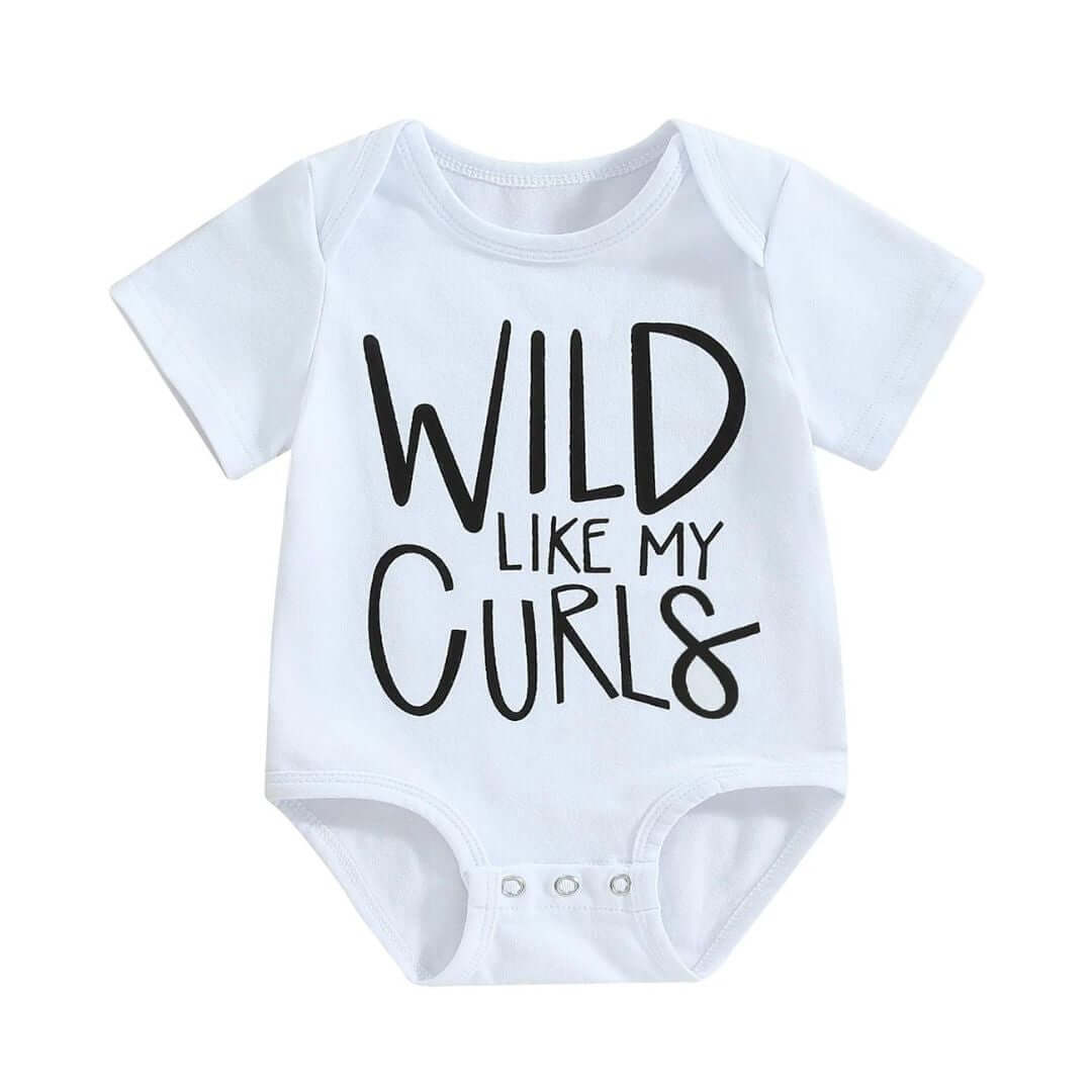 Wild Like My Curls Romper | Baby Romper for Curls &amp; Wild Spirits - Lulu Babe