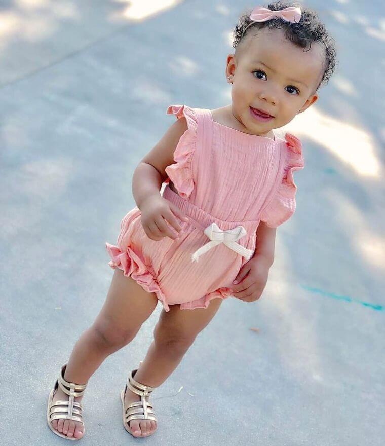 Infant ruffle romper best sale