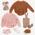 Cosy winter baby clothes - knit jumpers, tights and beanies in gorgeous neutrals