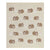Wombat baby blanket featuring an adorable knitted design, perfect newborn gift.