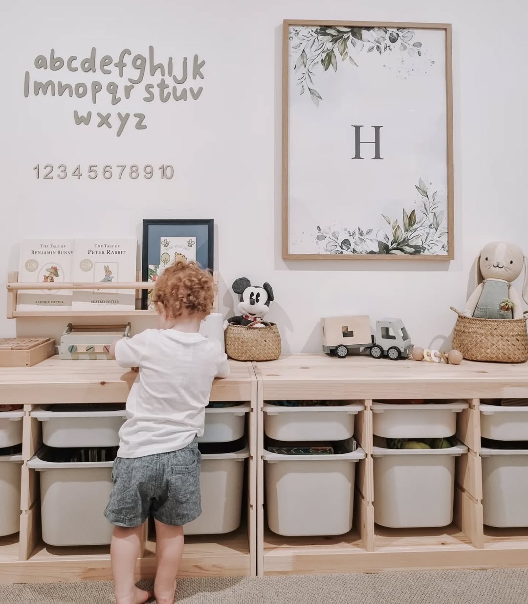 Wooden Alphabet Wall Decals