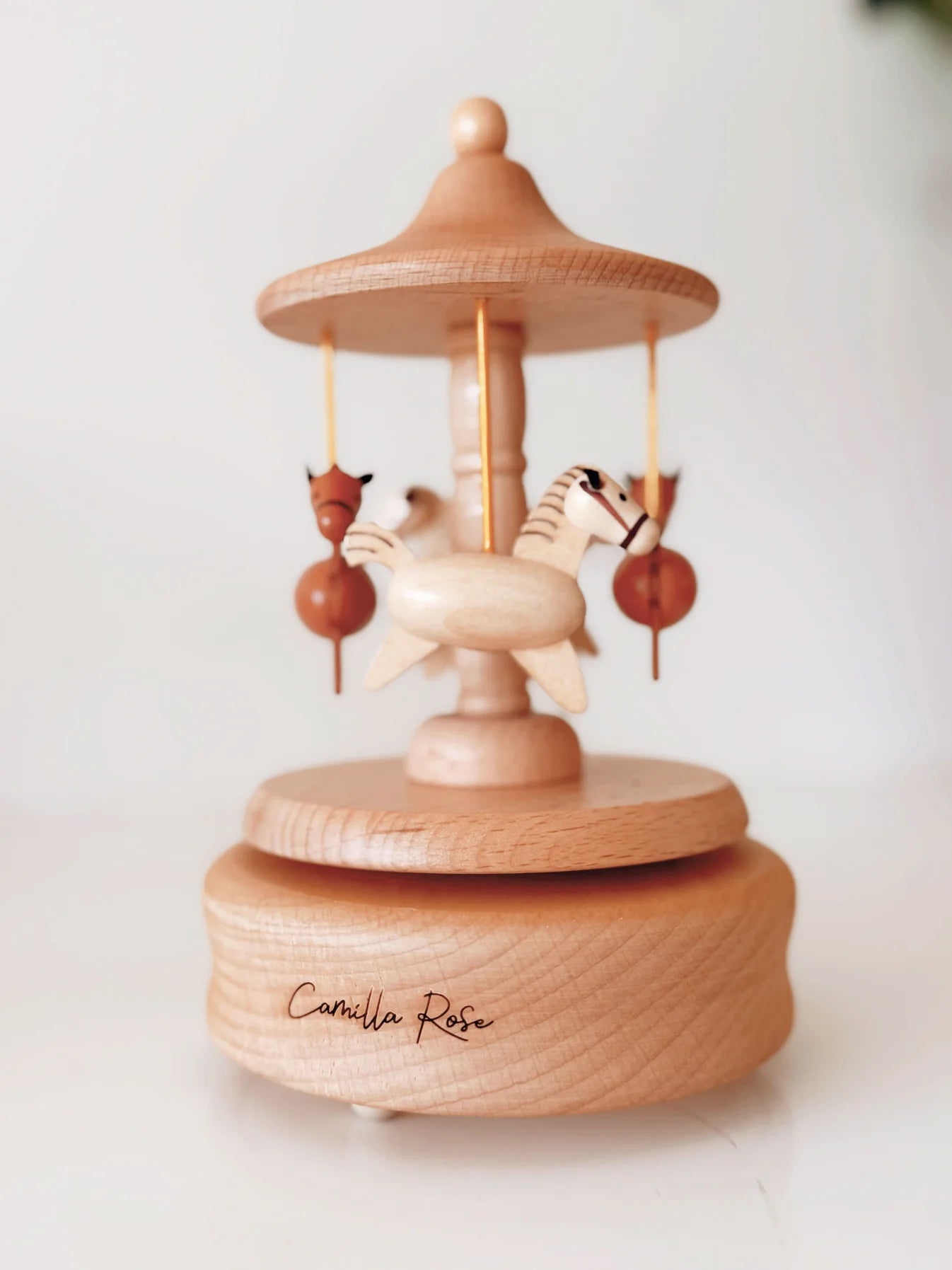 Personalised Horse Carousel Music Box