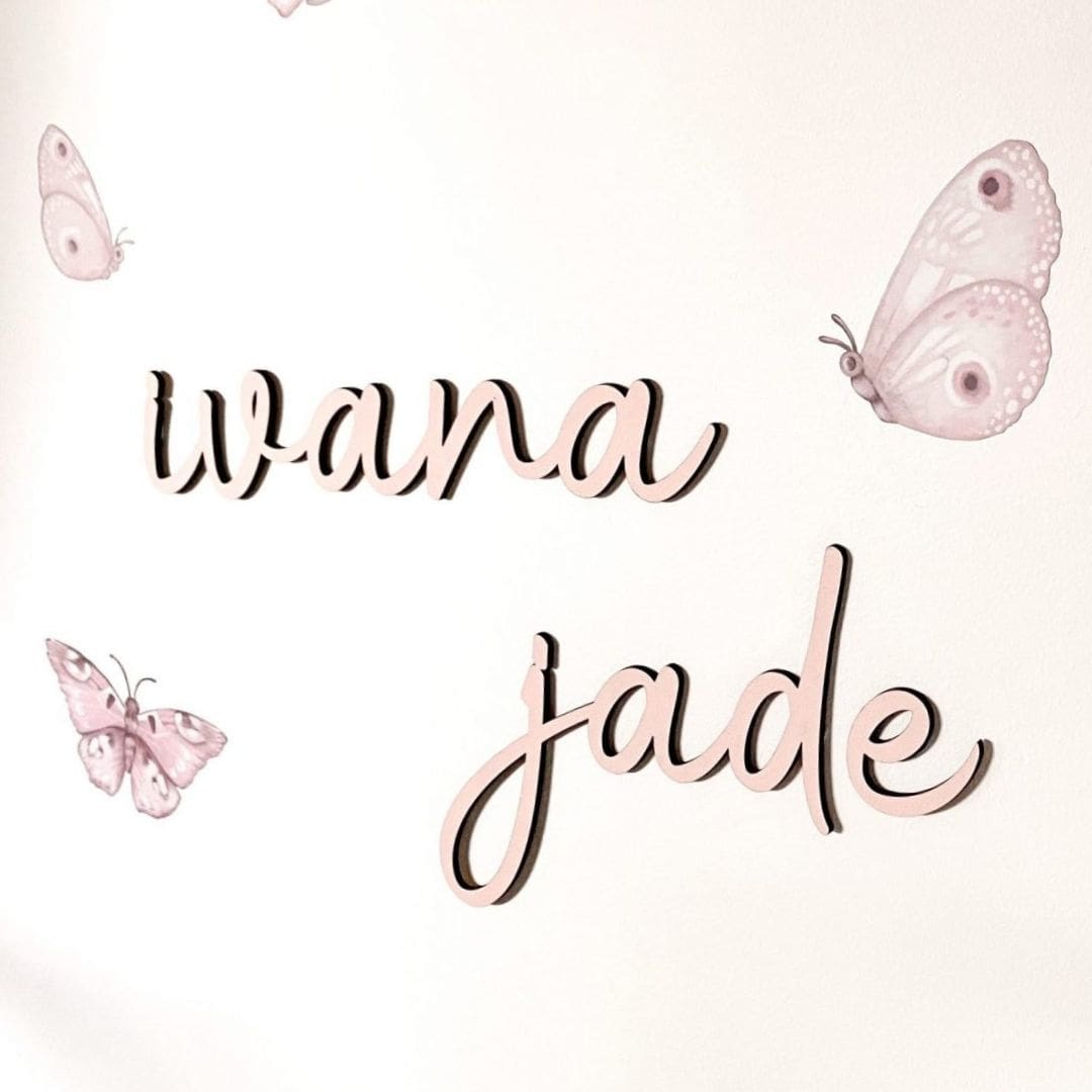 Baby Name Sign | Personalised Nursery Name Plaque