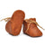 Baby Bear Shoes | Tan Faux Leather Baby Boots - Lulu Babe