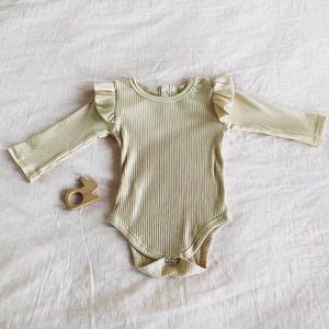 Ribbed Flutter Baby Romper | Great For Layering - Lulu Babe