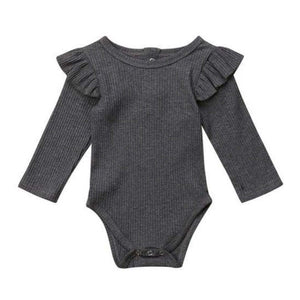 Ribbed Flutter Baby Romper | Great For Layering - Lulu Babe