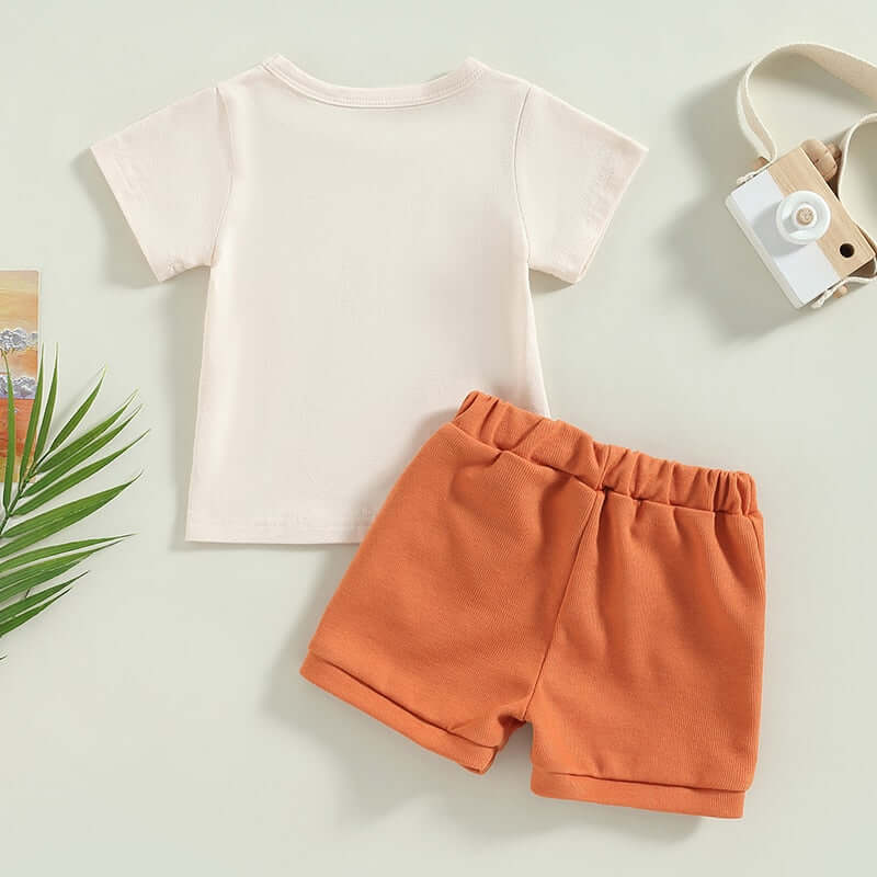 Beach Bum Set for Baby & Toddler Boy | Camper Van T-Shirt & Shorts - Lulu Babe