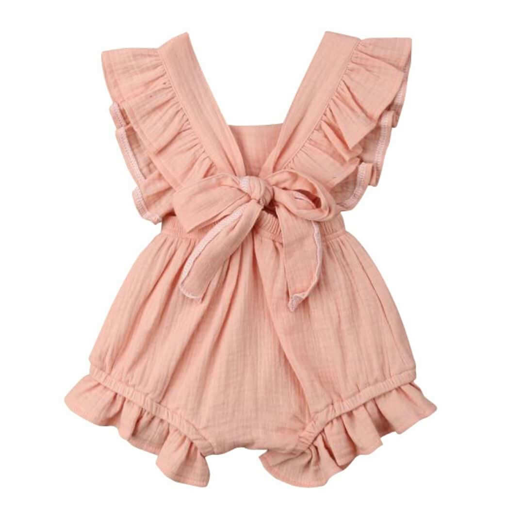 Willow Ruffle Baby Romper | Cute Baby Girl Onesie - Lulu Babe