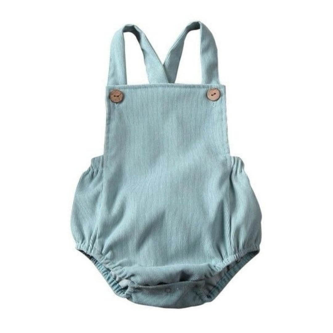 Sleeveless Baby Romper in blue