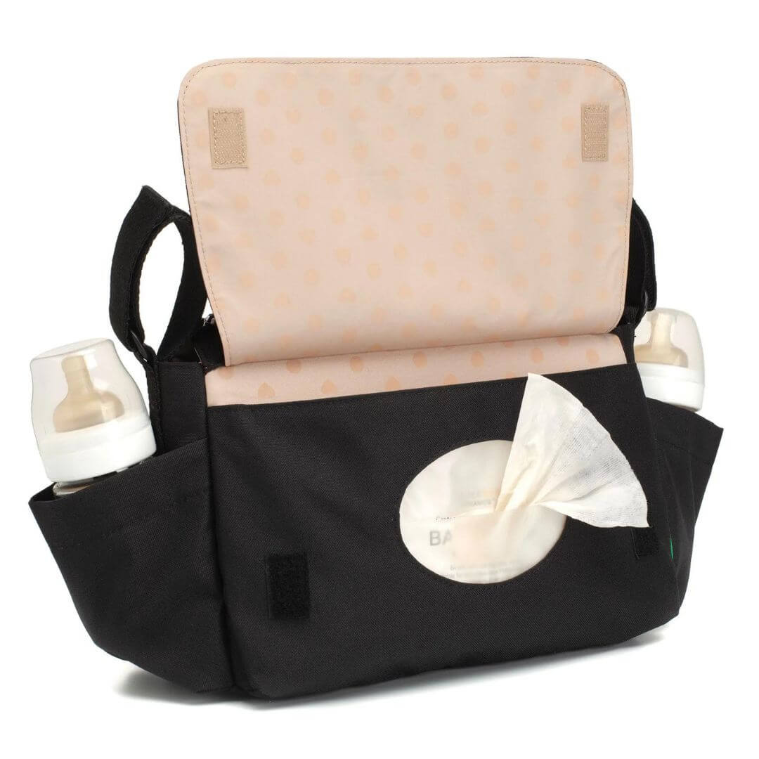 Babymel Eco Pram Caddy Black | Stroller Bag - Babymel
