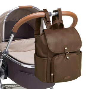 Babymel Freddie Faux Leather Backpack Nappy Bag - Lulu Babe