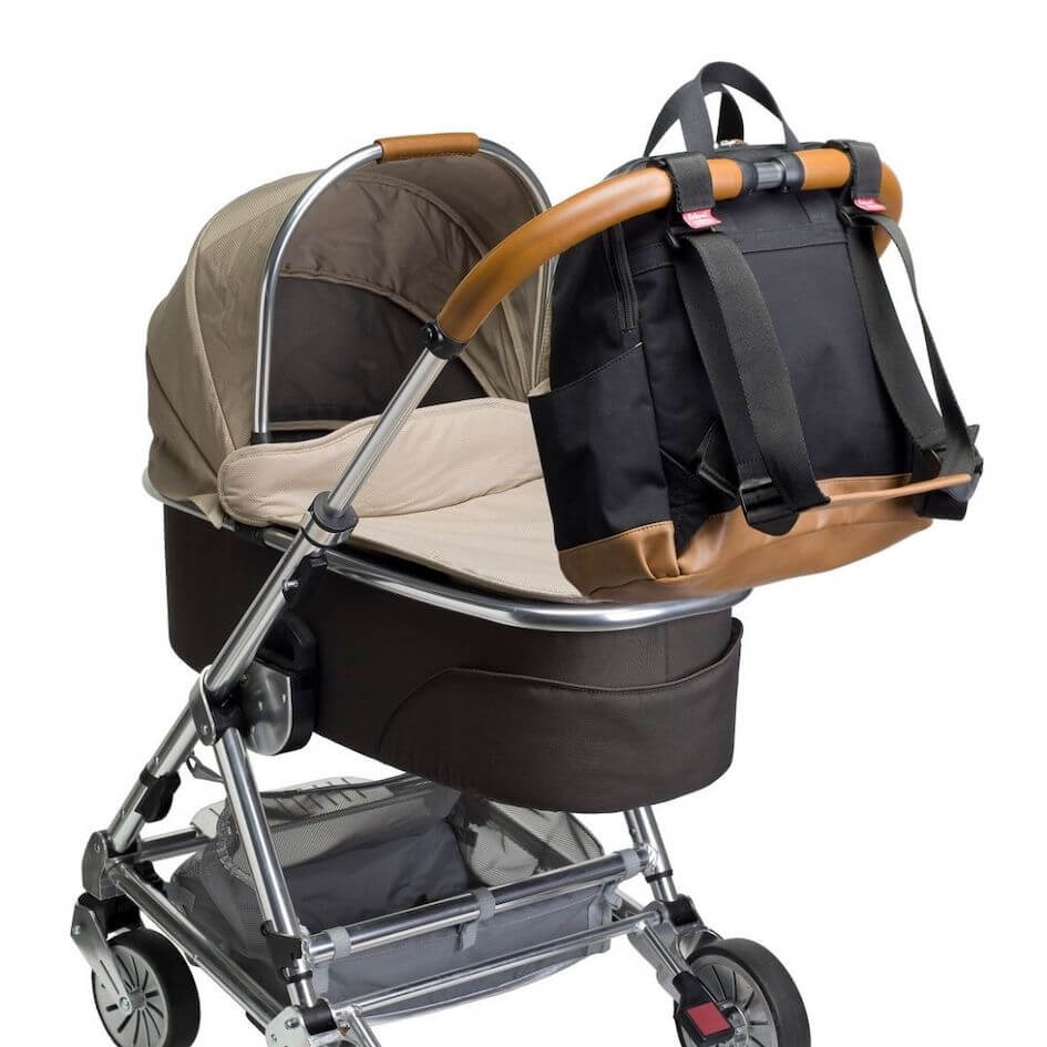 Babymel Robyn Eco Nappy Backpack Black with Change Mat - Babymel