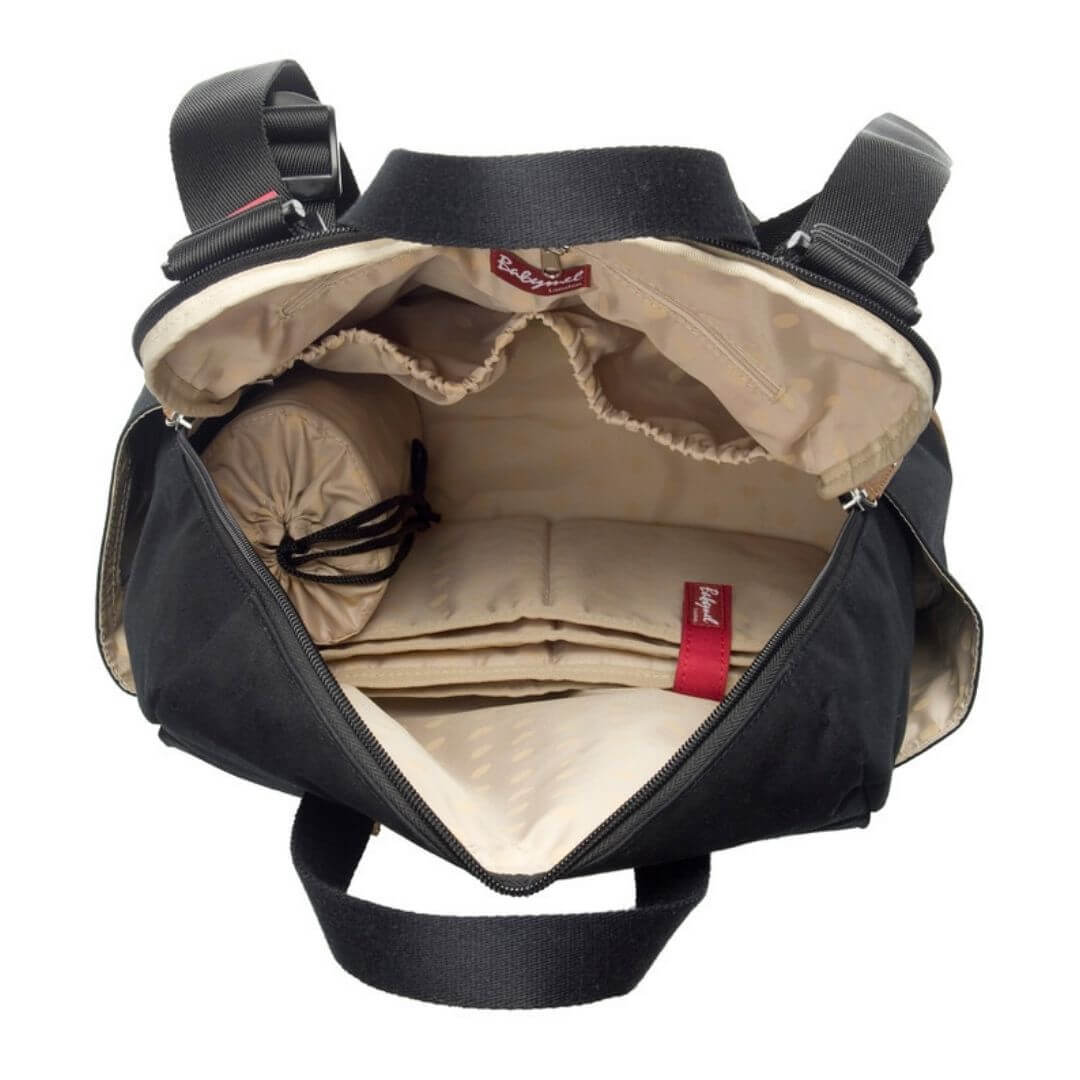 Babymel Robyn Eco Nappy Backpack Black with Change Mat - Babymel