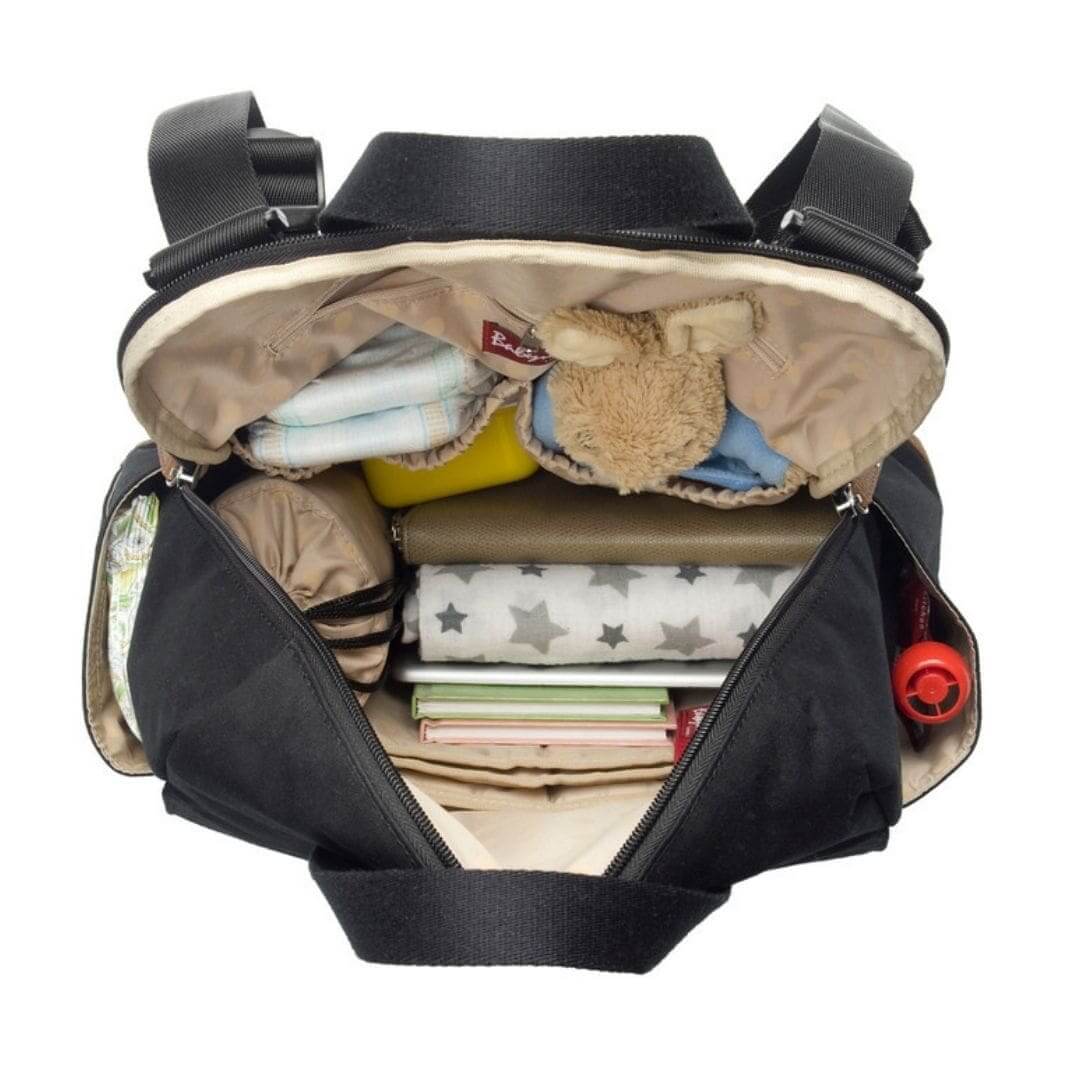Babymel Robyn Eco Nappy Backpack Black with Change Mat - Babymel