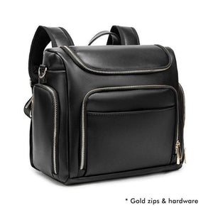 Beaulyn Nappy Bag | Faux Leather Baby Bag - Lulu Babe