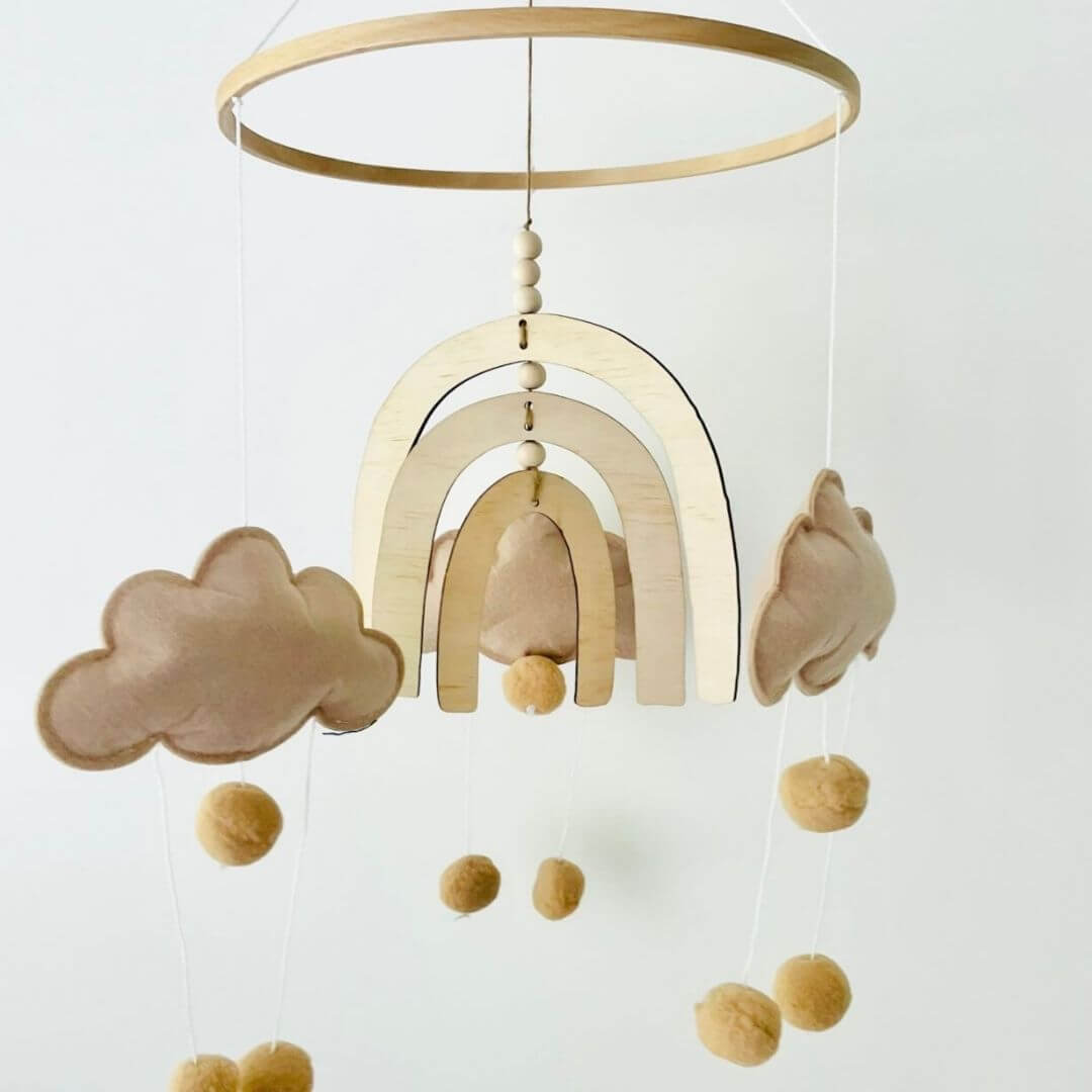Boho Rainbow Nursery Mobile