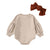 Baby Girl Bonjour Romper | Sweater Romper with Puff Sleeves - Lulu Babe