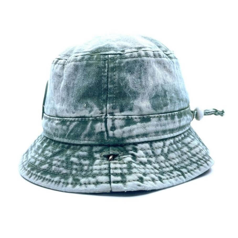 Kids Washed Denim Little Renegade Bucket Hat With Wide Brim And