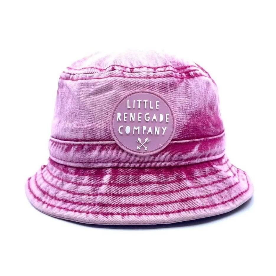 Pink Denim Bucket Baby Hat | Little Renegade Company